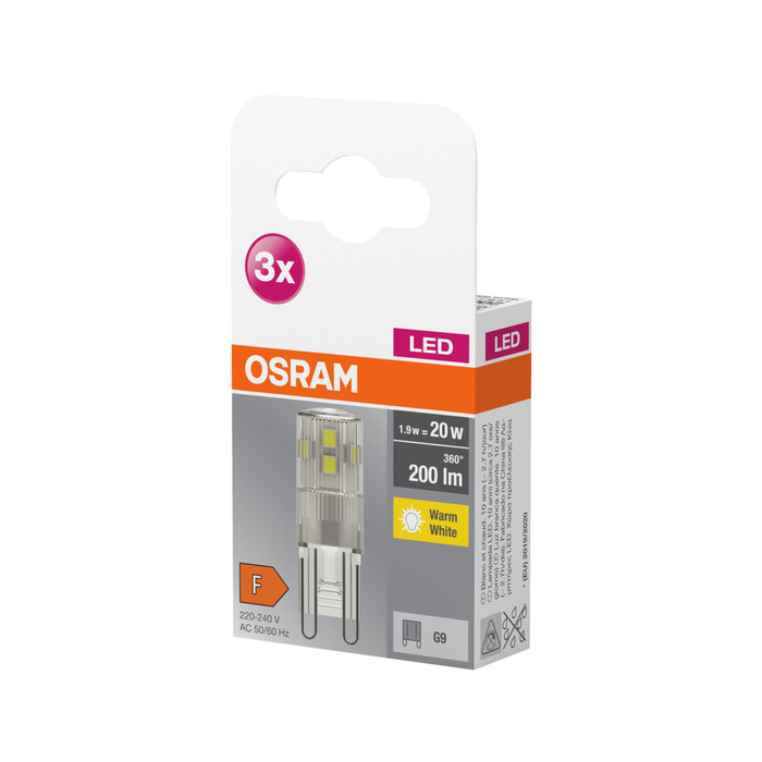 OSRAM LED Base Special Pin G9 1,9 W 3-pk.